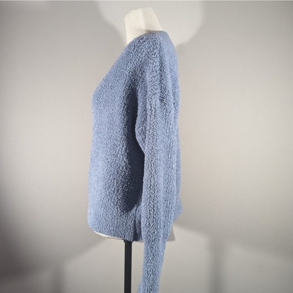 Sincerely Jules Baby Blue V Neck Cropped Sweater Women's Size S - Picture 2 of 5